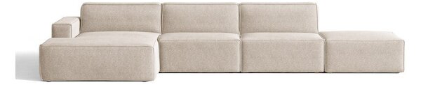 Divano angolare beige (con penisola a sinistra/con chaise lounge) Jodie – Micadoni