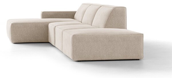Divano angolare beige (con penisola a sinistra/con chaise lounge) Jodie – Micadoni