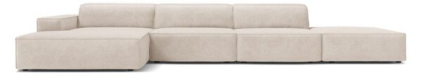 Divano angolare beige (con penisola a sinistra/con chaise lounge) Jodie – Micadoni