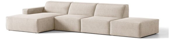 Divano angolare beige (con penisola a sinistra/con chaise lounge) Jodie – Micadoni