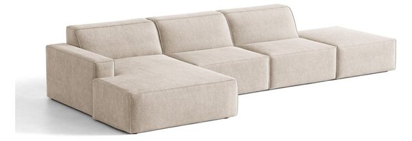 Divano angolare beige (con penisola a sinistra/con chaise lounge) Jodie – Micadoni