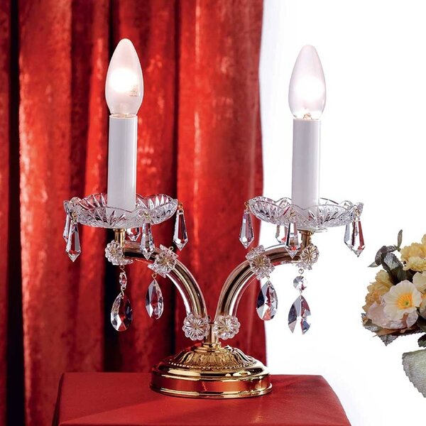 ORION Lampada da tavolo TJURA nobile con cristalli