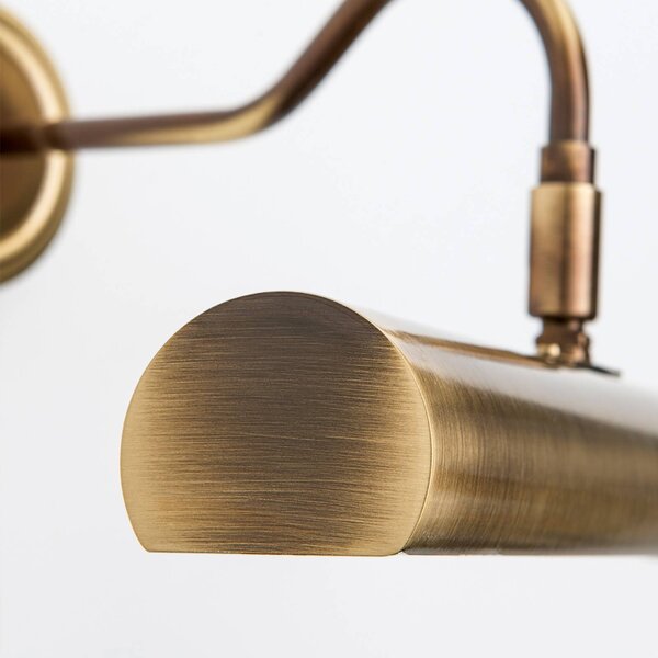 ORION Lampada per quadri Lariga ottone antico 35 cm Lariga, dimmerabile, Bronzo / Ottone antico, Soggiorno / Sala da pranzo, Metallo, Applique