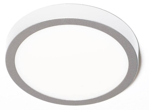 ORION Plafoniera LED Vika rotonda, titanio, Ø 18cm