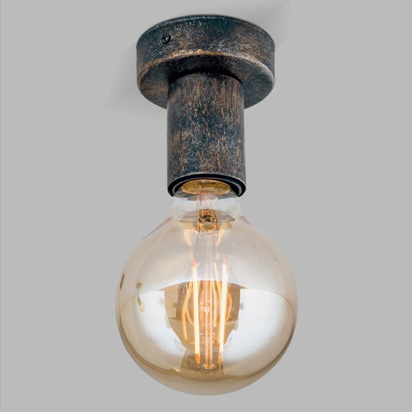 ORION Plafoniera soffitto Rati, dimmerabile, Marrone / Ruggine, Soggiorno / Sala da pranzo, Metallo, Vintage, Plafoniera