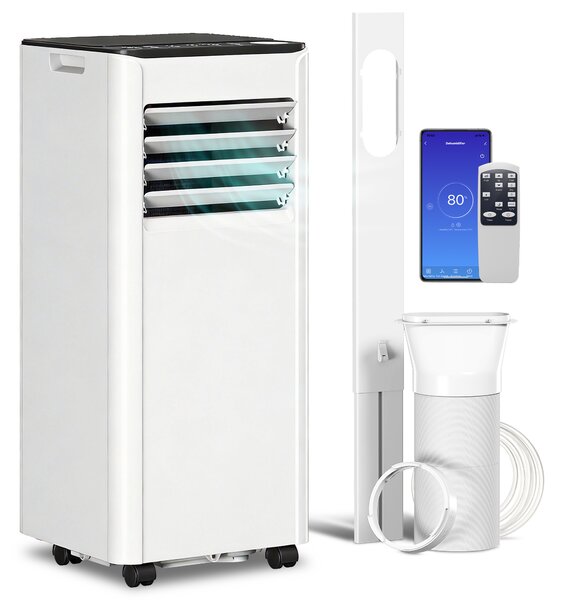 HOMCOM Condizionatore Portatile 7000 BTU: Raffreddamento, Deumidificatore, Ventilatore, Modalità Notturna. | Aosom Italy
