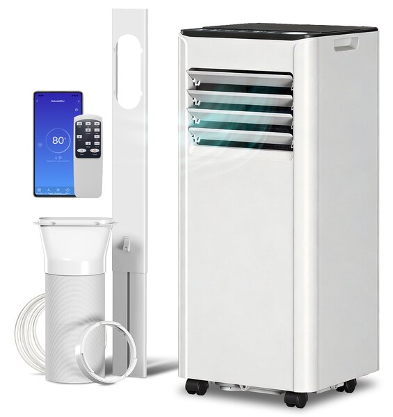 HOMCOM Condizionatore Portatile 7000 BTU: Raffreddamento, Deumidificatore, Ventilatore, Modalità Notturna. | Aosom Italy