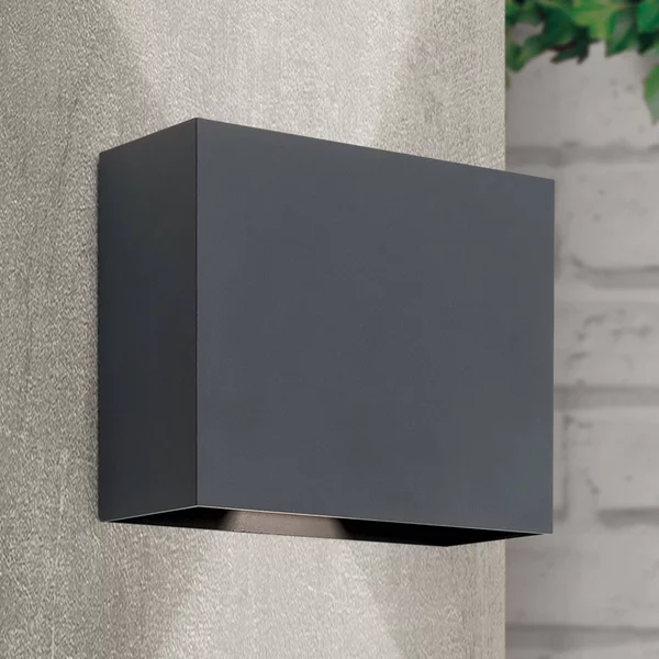 ORION Applique da esterni a LED Akzent, Alluminio / Grigio / Zincato, Metallo, Moderno, Applique LED da esterni