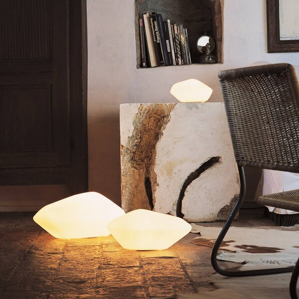 Lampada decorativa Oluce Stone, lunghezza 63 cm