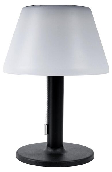 Lampada da tavolo solare a LED, bianco e nero, 3 livelli, H 28 cm