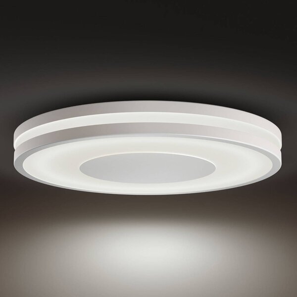 Philips Hue Plafoniera smart Being, dimmerabile, Bianco / Opale, Soggiorno / Sala da pranzo, Alluminio, Moderno