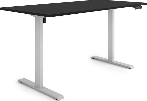 ESMART Germany ETX-121GB 160 x 80 cm Nero Scrivania ergonomica sit-stand Regolabile elettricamente in altezza in modo continuo 73,5 - 123,5 cm 3x memoria Promemoria attività Soft-Start/Stop Montaggio rapido