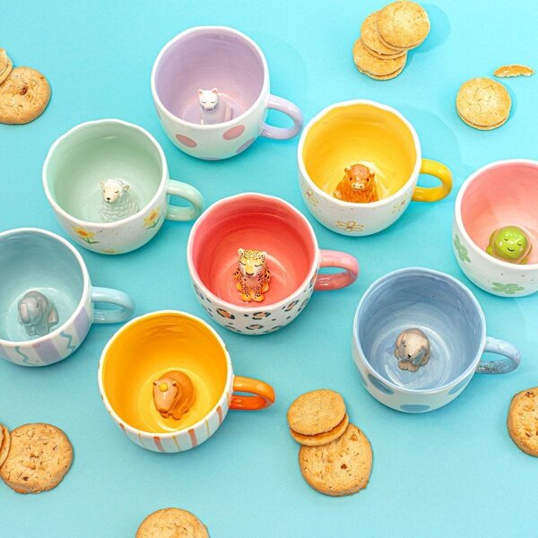 Tazza blu e color crema in porcellana 350 ml Surprise Sheep – Sass & Belle