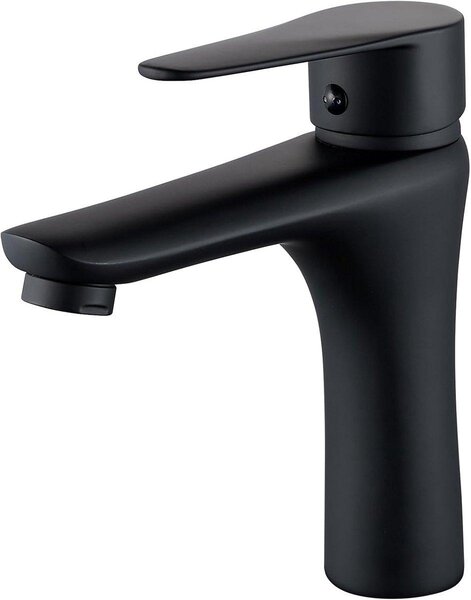 Miscelatore per lavabo, nero, moderno, per bagno, rubinetto