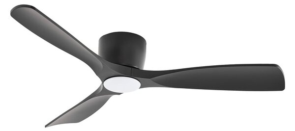 Ventilatore da soffitto LED Moneno Smart, nero, DC, Tuya - Lucande Lucande, Moneno, dimmerabile, Nero, Soggiorno, Metallo, Moderno