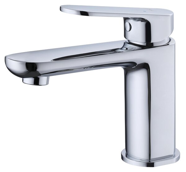 Rubinetto per lavabo da bagno cromato con comando monoleva