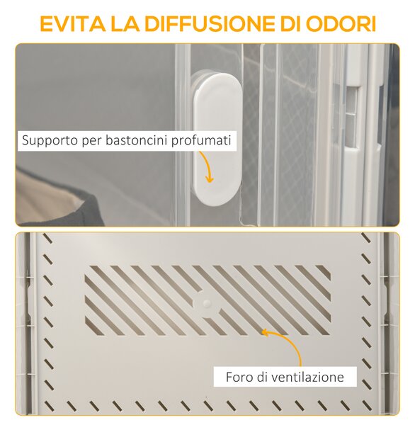 HOMCOM Scarpiera Modulare Salvaspazio con 18 Cubi in Plastica PP Bianco per Organizzazione Ottimale delle Scarpe in Casa|Aosom