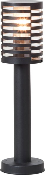 Lampada BRILLIANT, battiscopa da esterno Venlo 50cm nero opaco, acciaio inox/plastica, 1x A60, E27, 40W, lampade standard (non incluse)
