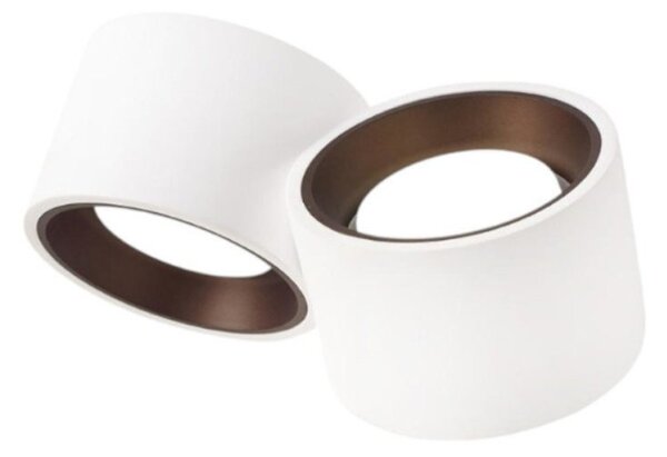 Applique classico sforzin illuminazione nasso tonda ap2 t519 t520 t521 gx53 led gesso alluminio - Sforzin Illuminazione