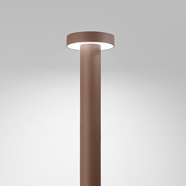 Lampioncino esterno ip65 perenz stool 8320 e lc 12w led 3000k 960lm metallo alluminio corten - Perenz