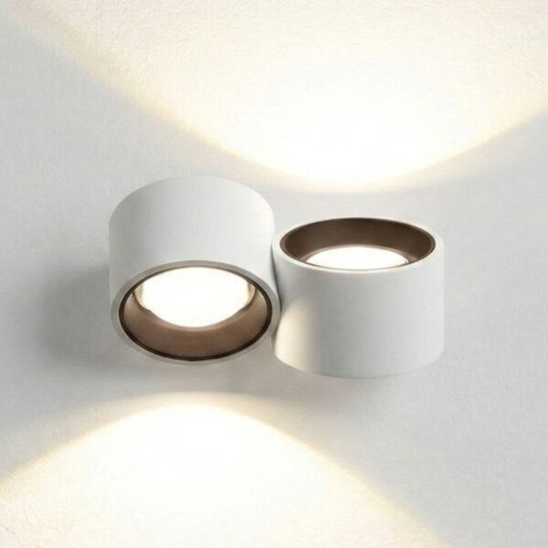 Applique classico sforzin illuminazione nasso tonda ap2 t519 t520 t521 gx53 led gesso alluminio - Sforzin Illuminazione