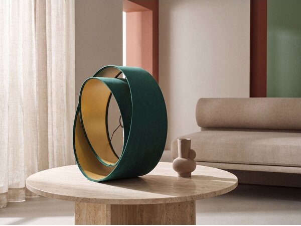 Paralume universale GALAXY E27 diametro 45 cm verde/oro