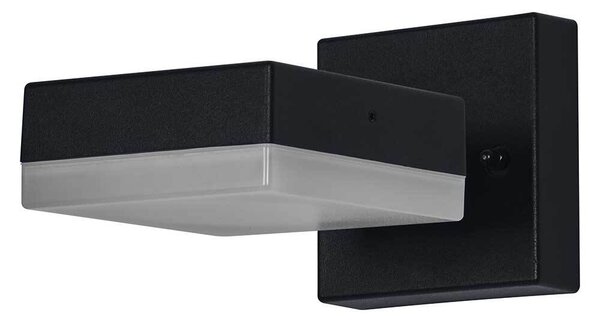 LEDVANCE ENDURA Classic Spot Square lampada da parete per esterni, nera, con base GX53 (max 12W) per una facile sostituzione della sorgente luminosa, testa dell'apparecchio regolabile, classe di protezione IP44