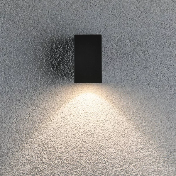 Paulmann Applique da esterni a LED Flame, Nero, Alluminio, Moderno, Applique LED da esterni
