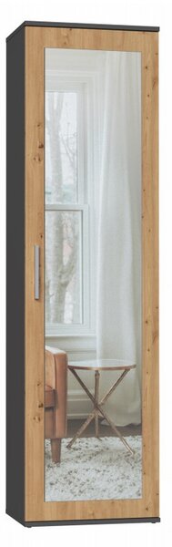 Armadio per ingresso DUO antracite/rovere artigianale