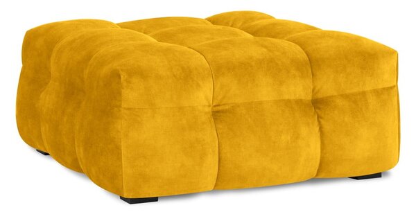 Pouf in velluto giallo Vesta - Windsor & Co Sofas