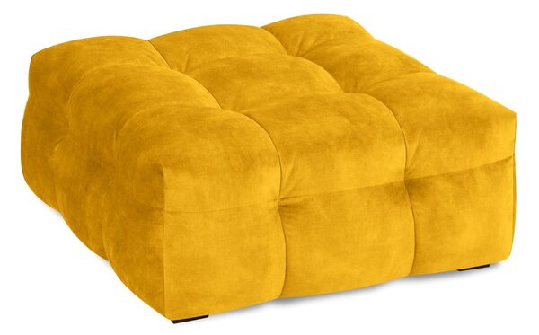 Pouf in velluto giallo Vesta - Windsor & Co Sofas