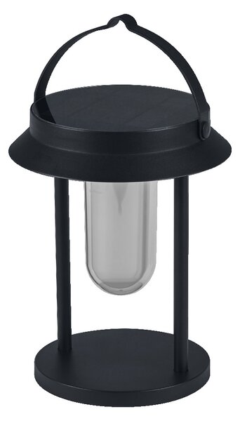 LEDVANCE SMART+ Lampada da tavolo solare Bluetooth per esterni, con luce bianca (3000K) + luce colorata, indipendente dall'alimentazione, fino a 5 ore di autonomia al 100% di luce, ricaricabile, classe di protezione IP44, nero