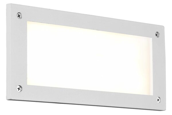 Applique da Esterno a Led in Alluminio Bianco Opaco