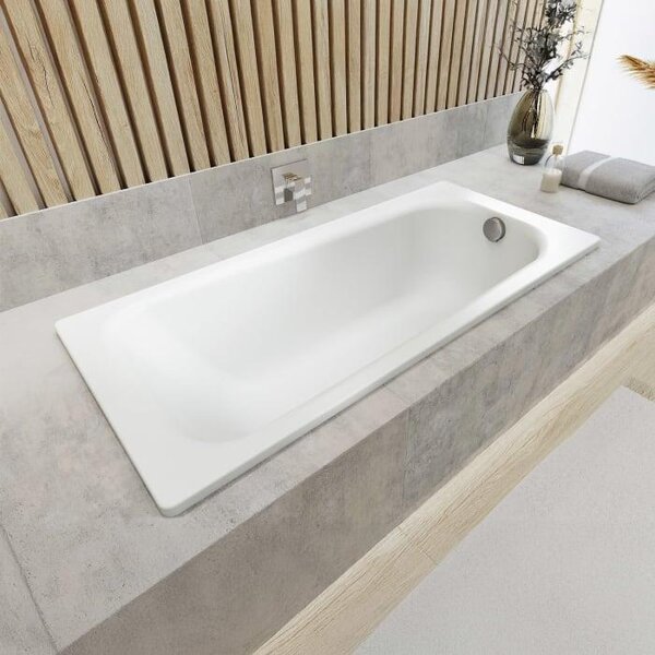 Vasca da bagno Kaldewei SANIFORM PLUS, modello 372-1, dimensioni 160 x 75 cm, con sistema di presa invisibile
