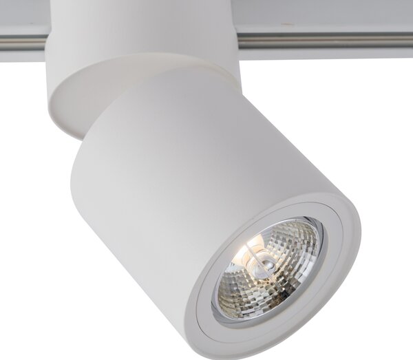 Faretto bianco moderno per sistema a binario monofase GU10 70mm - Iconic Roto