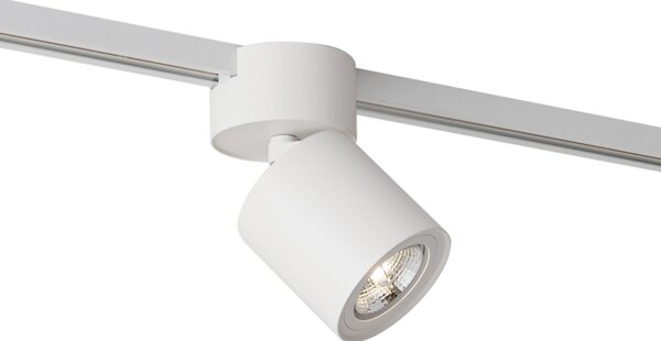 Faretto bianco moderno per sistema a binario monofase GU10 70mm - Iconic Roto