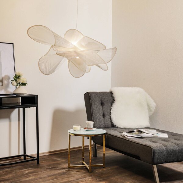 Slamp Lampada a sospensione La Belle Étoile, dimmerabile, Bianco / Opale, Soggiorno / Sala da pranzo, Plastica, Design, Lampada a sospensione