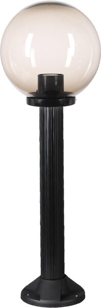 Lampada da sentiero lampada da esterno lampada da giardino globo in vetro fumé 25cm Ø, altezza 75cm