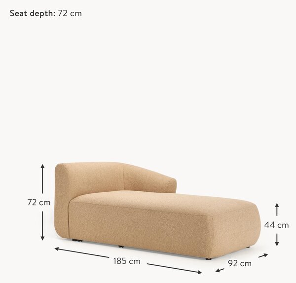 Modulo angolare in tessuto bouclé Sofia