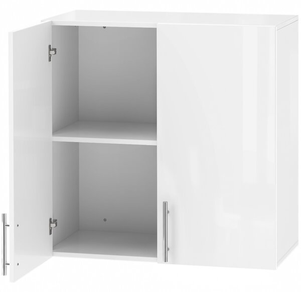 HOMCOM Pensile da Bagno con 2 Ante, 60x31x60 cm, Bianco | Aosom Italy