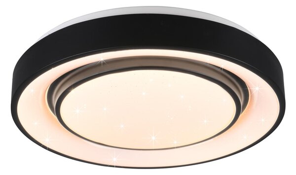 Plafoniera da Interno a LED in Metallo Nero Opaco