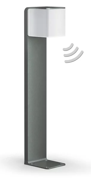 STEINEL GL 80 SC Lampione a sensore, antracite SC, dimmerabile, Alluminio / Grigio / Zincato, Alluminio, Moderno