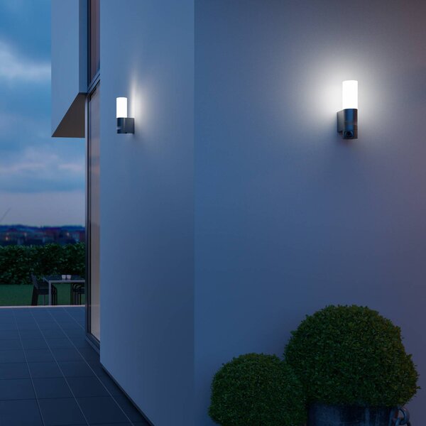 STEINEL L 605 S applique LED esterni sensore IP44, Nero, Alluminio, Moderno