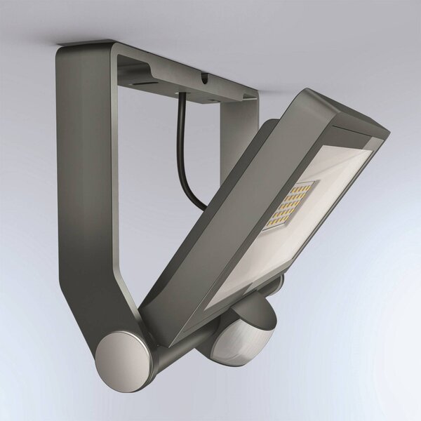 STEINEL Faretto LED esterno XLED One XL S, Nero, Alluminio, Moderno, Lampada LED da esterni