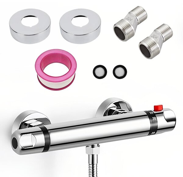 Rubinetto per doccia con termostato, attacco G1/2", miscelatore
