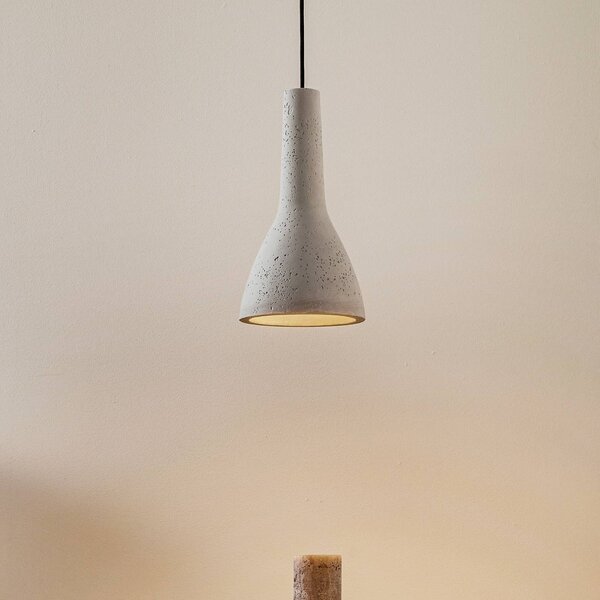SOLLUX LIGHTING Lampada a sospensione Cona di cemento, Ø 17 cm