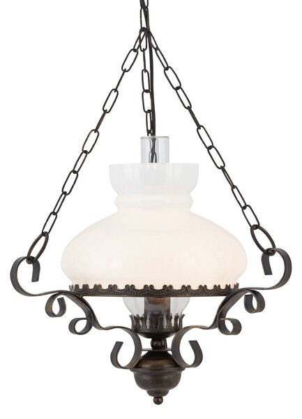 Searchlight Lampada a sospensione Oil, dimmerabile, Nero, Soggiorno / Sala da pranzo, Metallo, Antico, Lampada a sospensione