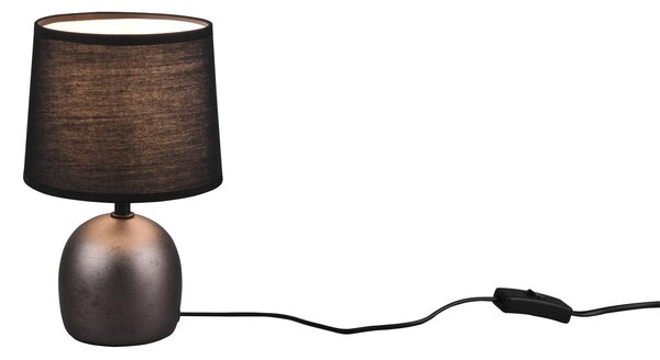 Lampada tavolo da Interno in Ceramica Nickel Anticato