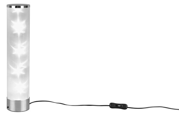 Lampada tavolo da Interno a LED in Metallo Cromo