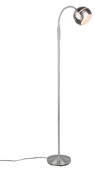 Piantana da Interno E14 in Metallo Nickel Opaco
